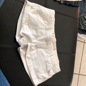 Hollister white shorts